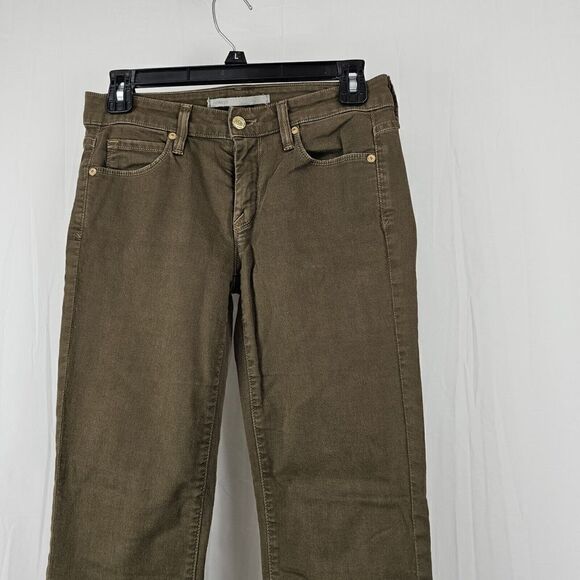 Vince Crop Skinny Ankle Olive Green Jeans Sz 25 - Picture 4 of 8